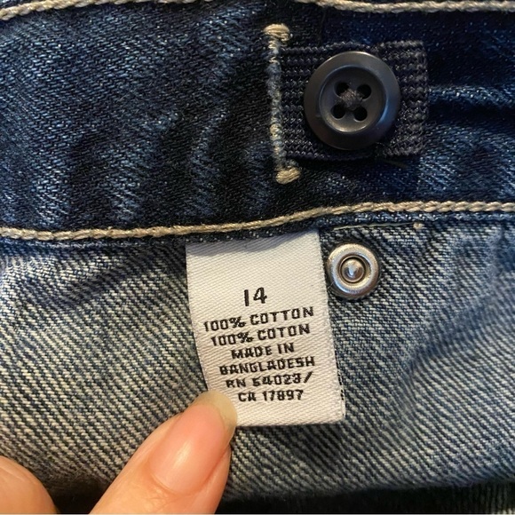 OLD NAVY Kids Teens Blue Cargo Wide Leg Jeans Size 14 Yrs-Unisex - Picture 7 of 8